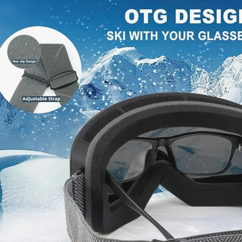 TWO! Ski Snowboard Goggles, Anti-fog 100% UV Protection